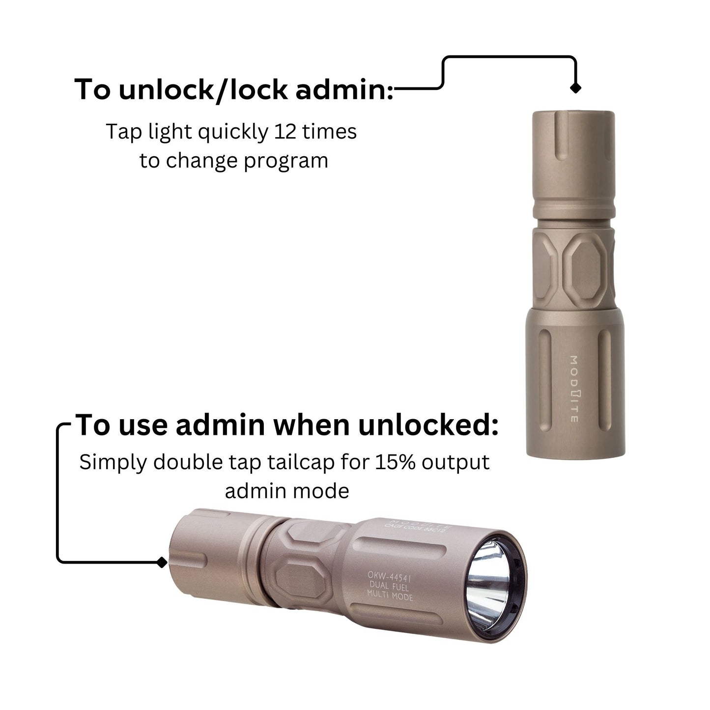 Modlite Multi-Mode Handheld OKW V2 18350 Light Package